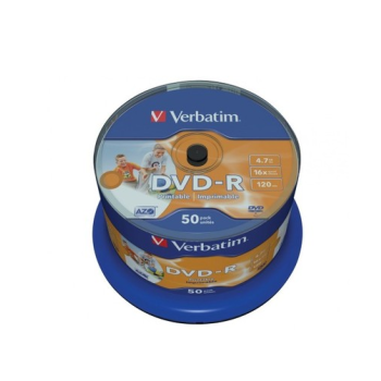 Verbatim DVD-R do nadruku bez logo NO ID 50 sztuk